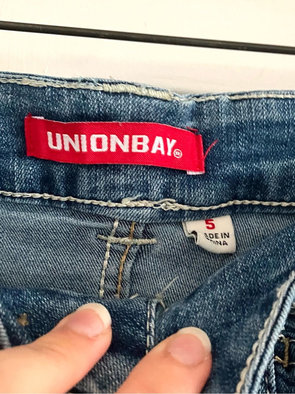 Vintage UnionBay Delaney Y2k Casual Boho Festival Utility Denim Shorts-Size 5 - Picture 6 of 10